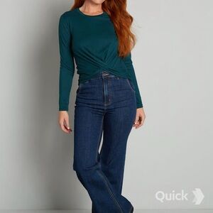 4X - NWT Modcloth A Twist Of Fun Long Sleeve Knit Top